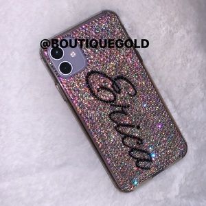 Personalized custom blinged out iPhone case